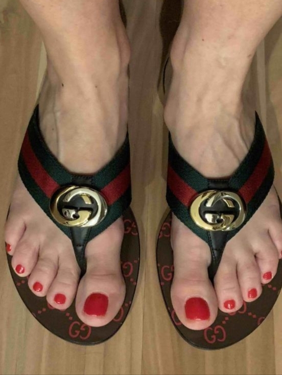 NIB Gucci Kika Interlocking GG Thong Flip Flop Sandal Size EU 39 - Picture 12 of 12